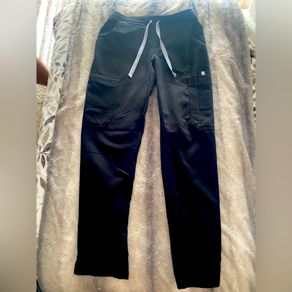 Black FIGS scrub pants